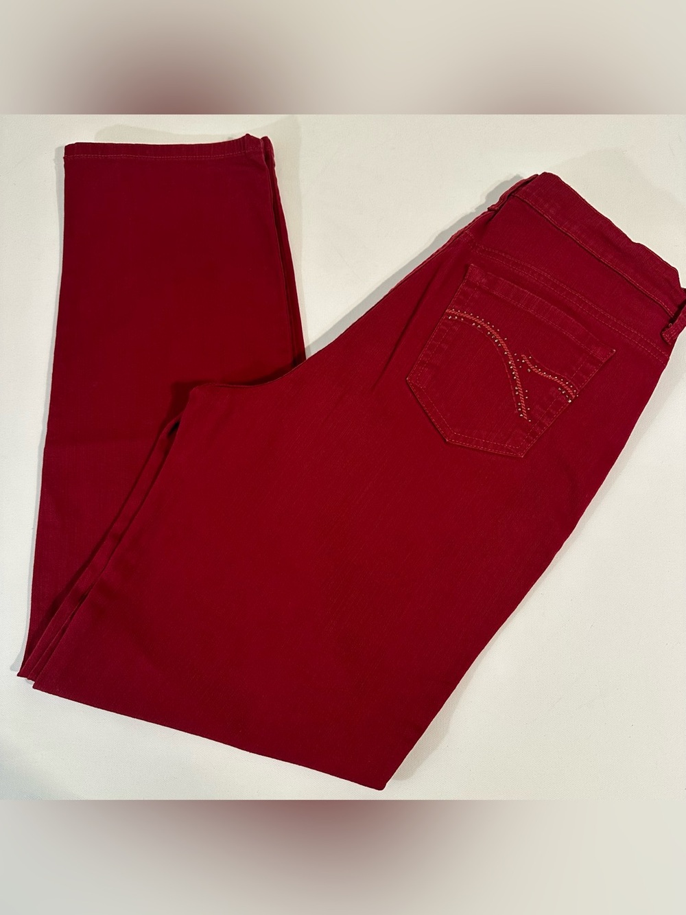 GLORIA VANDERBILT - RHINESTONE - AMANDA WOMENS JEANS - SIZE 14